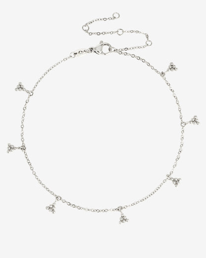 Tiny Beads Cavigliera Argento