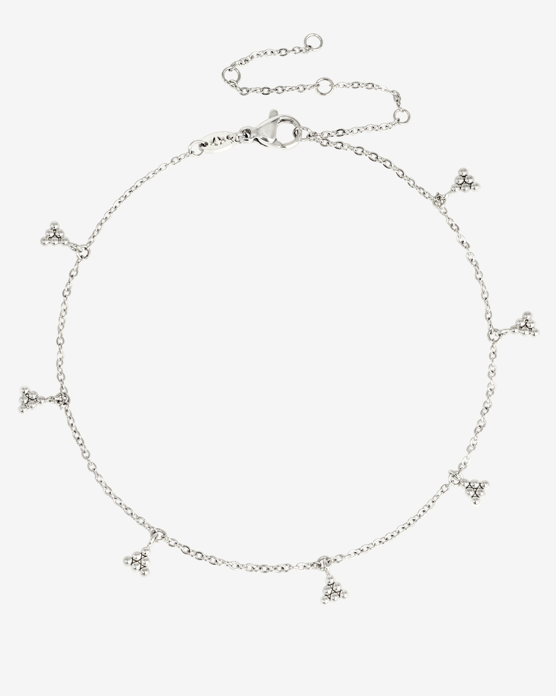 Tiny Beads Cavigliera Argento