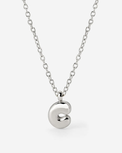 Bubble Letter Collana Argento