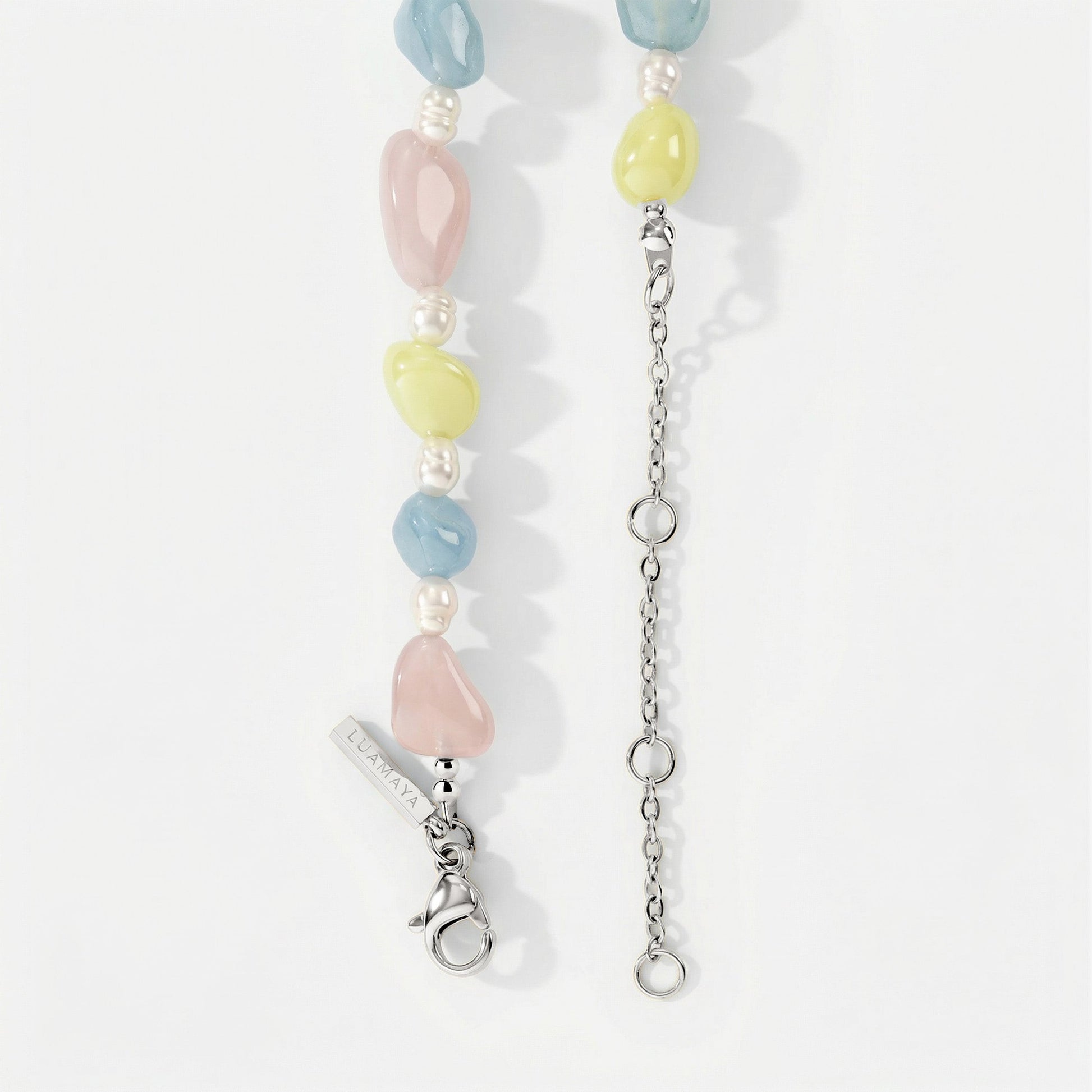 Cotton Candy Choker Argento