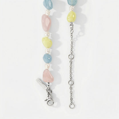 Cotton Candy Choker Argento