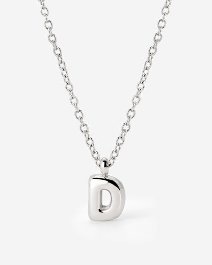 Bubble Letter Collana Argento