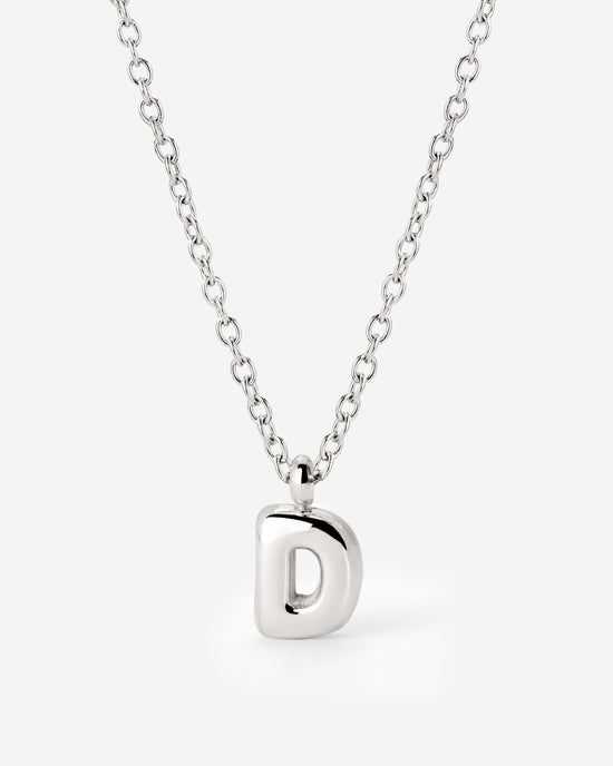 Bubble Letter Collana Argento