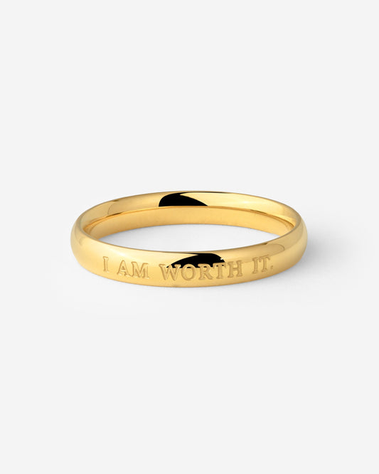 I am worth it Anello Oro