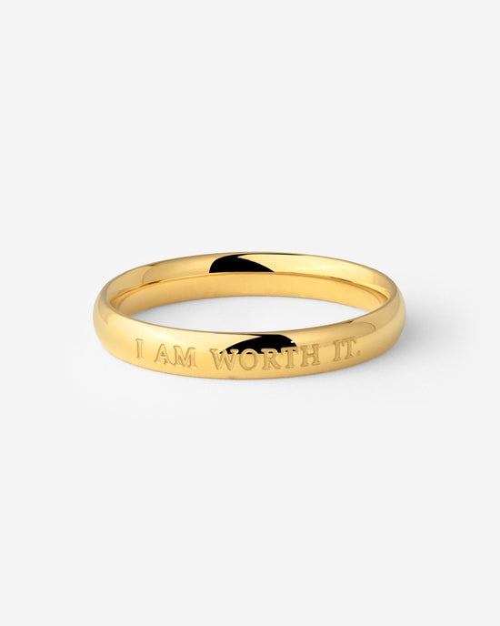I am worth it Anello Oro