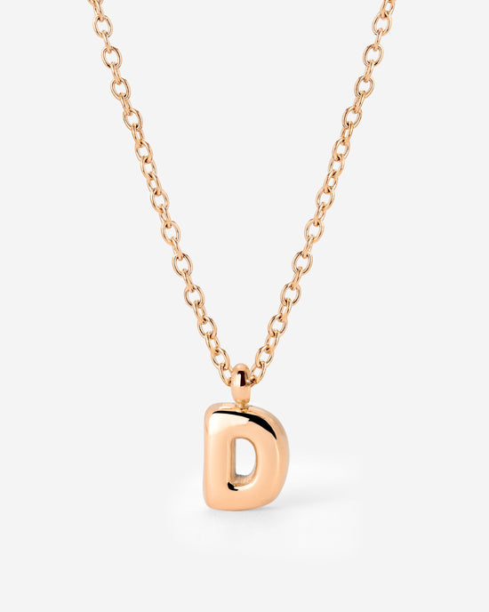 Bubble Letter Collana Oro Rosa