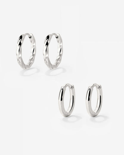 Soft 'n' Subtle Hoop Bundle Argento