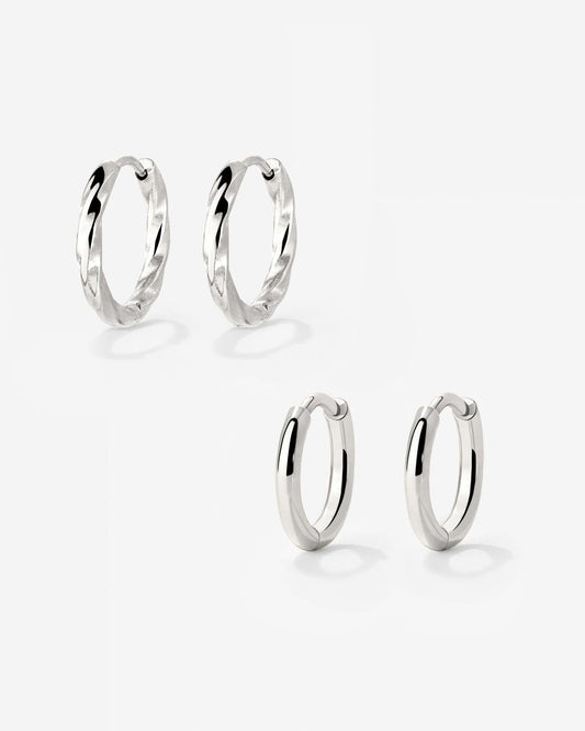 Soft 'n' Subtle Hoop Bundle Argento