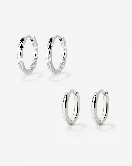 Soft 'n' Subtle Hoop Bundle Argento