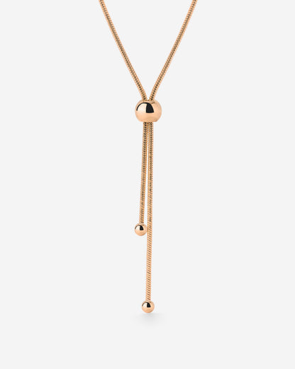 Simple Elegance Y-Collana Oro Rosa