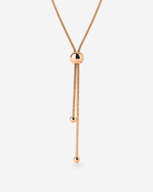 Simple Elegance Y-Collana Oro Rosa