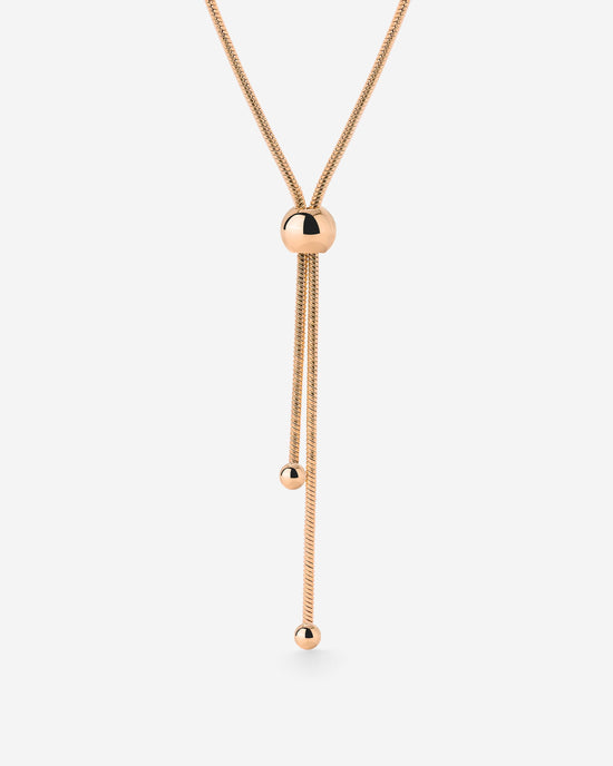 Simple Elegance Y-Collana Oro Rosa