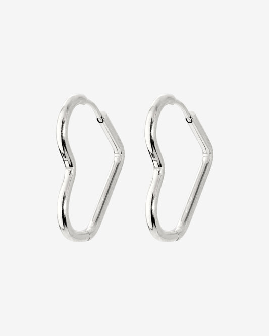 Heartily Hoops Small Argento