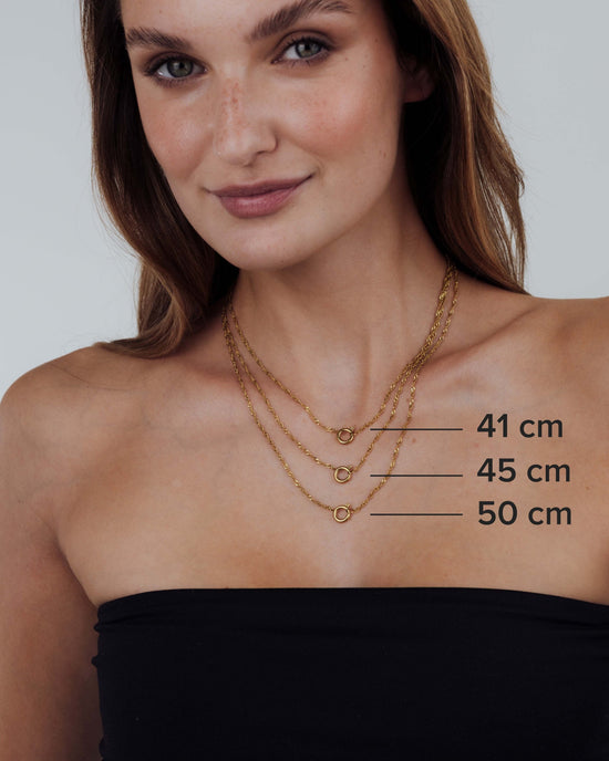 Singapore Chain Charm Collana Set