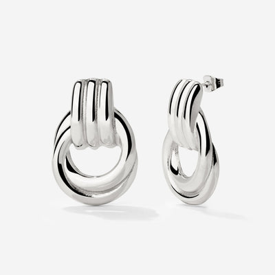 Infinity Loop Orecchini Argento