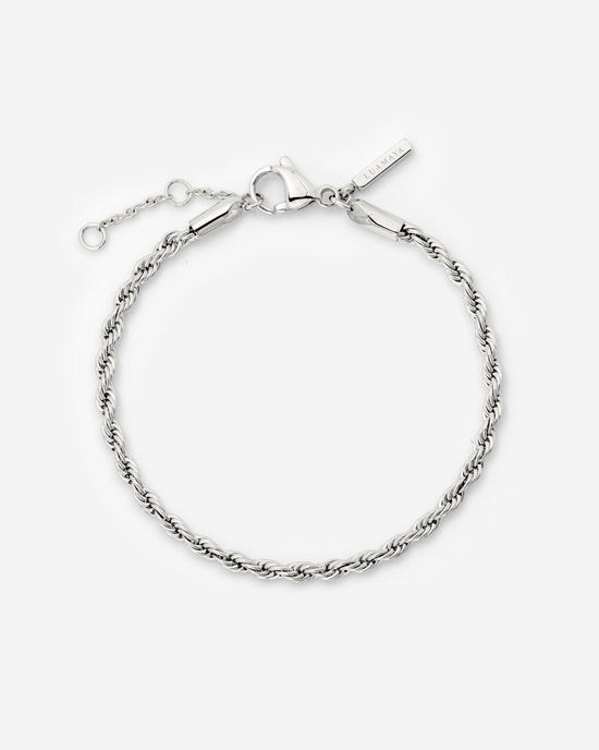 Rope Chain Bracciale Argento