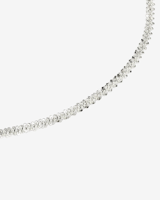 Criss Cross Chain Collana Argento