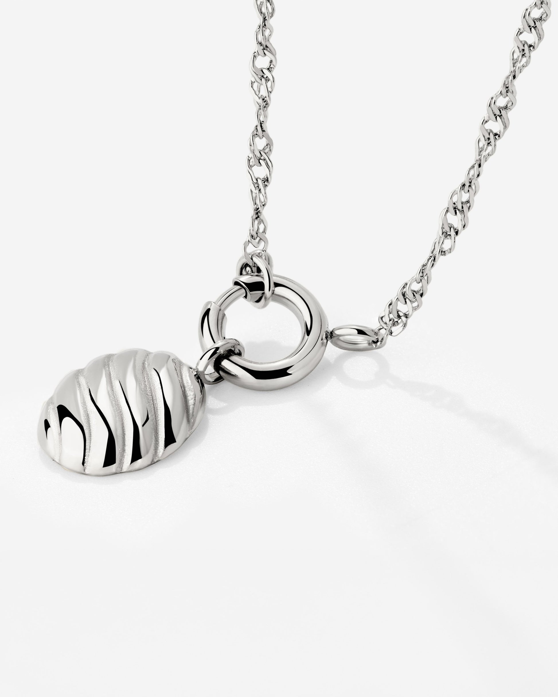Serenity Singapore Chain Collana Set Argento