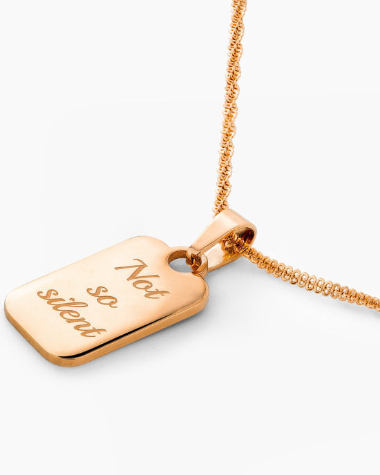 Not so silent Collana Oro Rosa