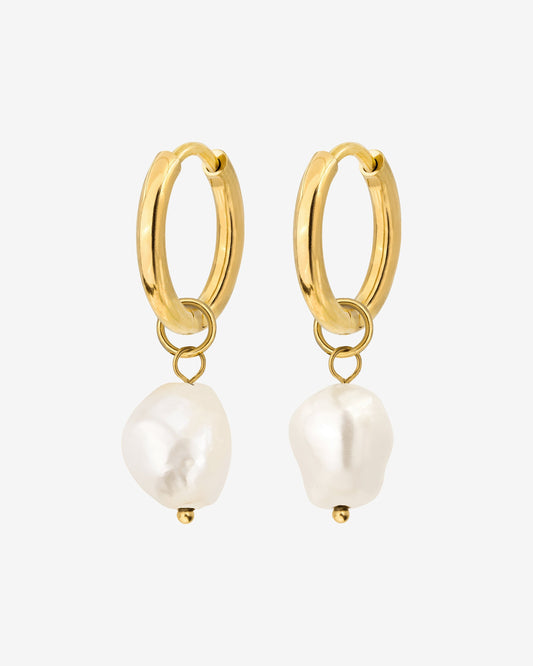 Pearly Hoop Set Oro