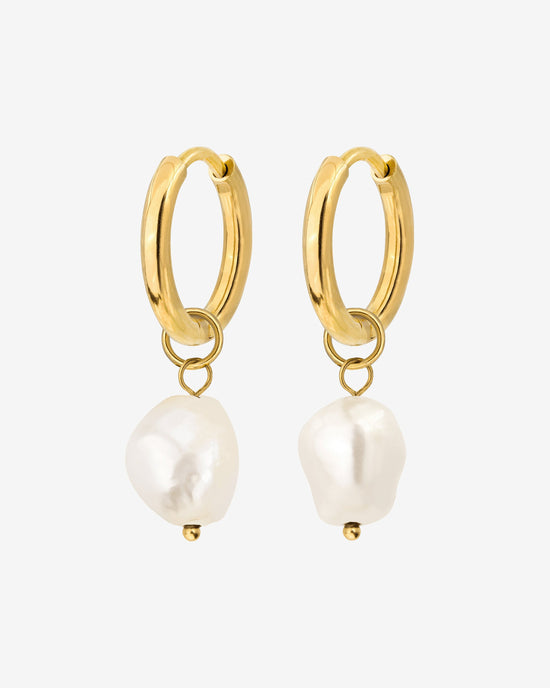 Pearly Hoop Set Oro