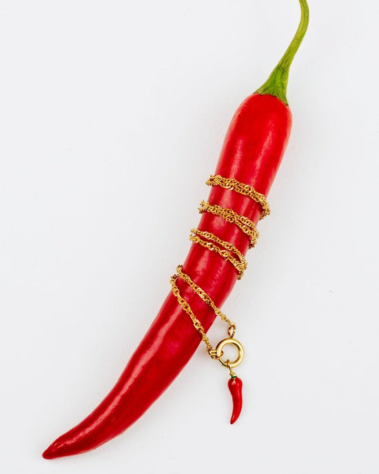 Chili Singapore Chain Collana Set Oro Rosa