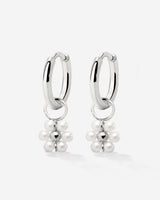 Daisy Hoop Set Small Argento