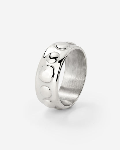 Boho Beads Anello Argento