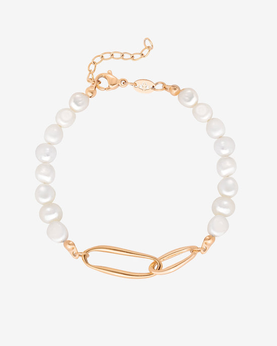 Fluidity Pearl Bracciale Oro Rosa