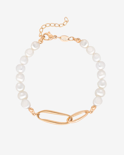 Fluidity Pearl Bracciale Oro Rosa