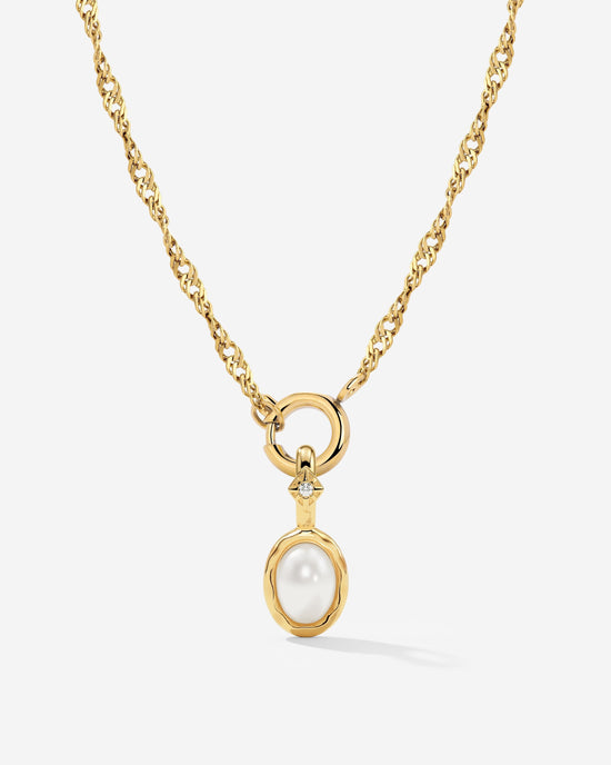 Glazed Singapore Chain Collana Set Oro
