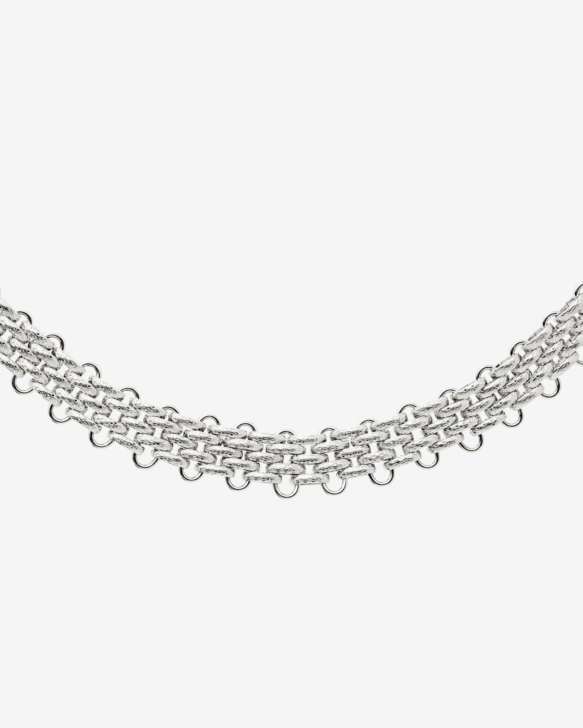 Bold Mesh Collana Argento