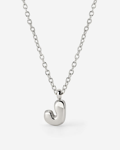 Bubble Letter Collana Argento