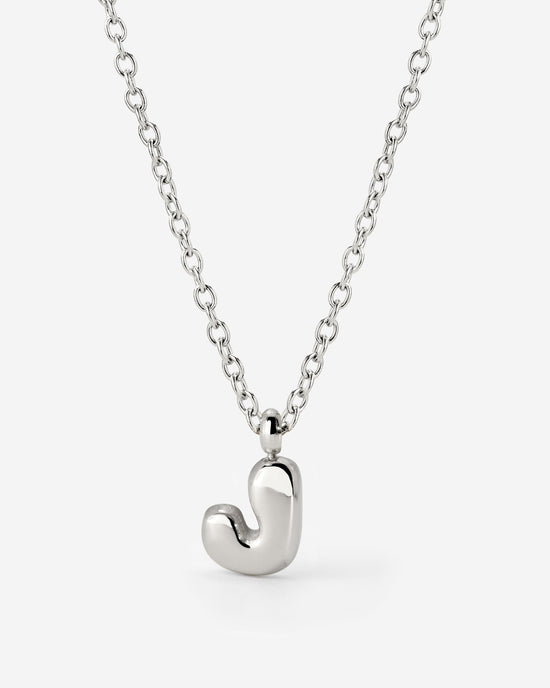 Bubble Letter Collana Argento