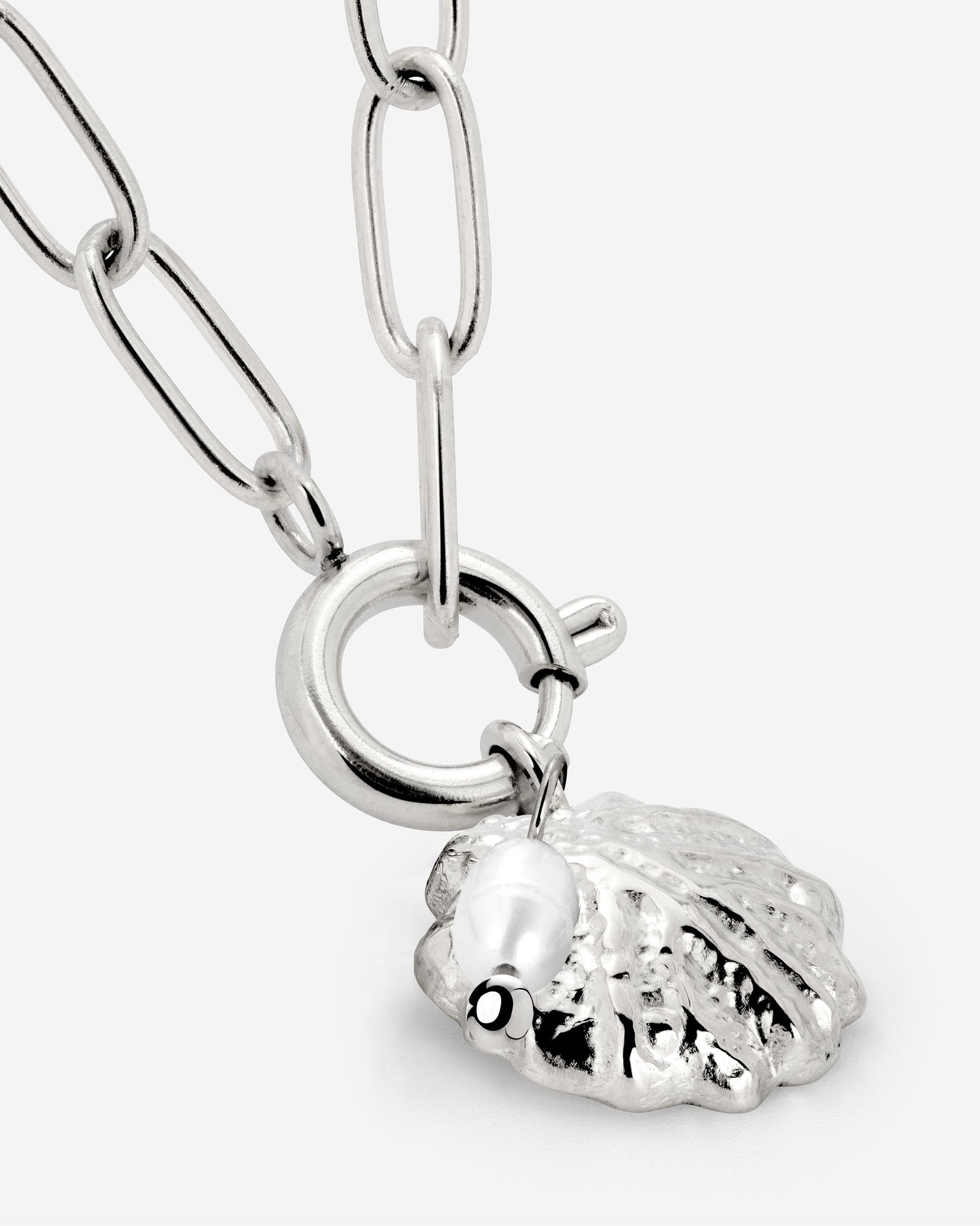Ocean Lovers Oval Links Collana Set Argento