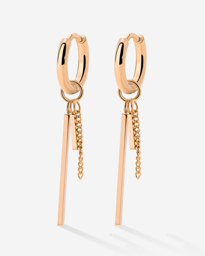 This and That Hoop Set Small Oro Rosa