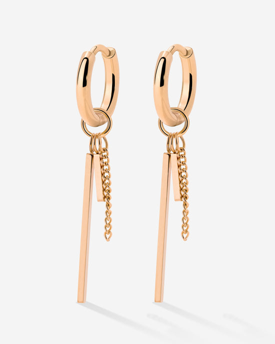 This and That Hoop Set Small Oro Rosa