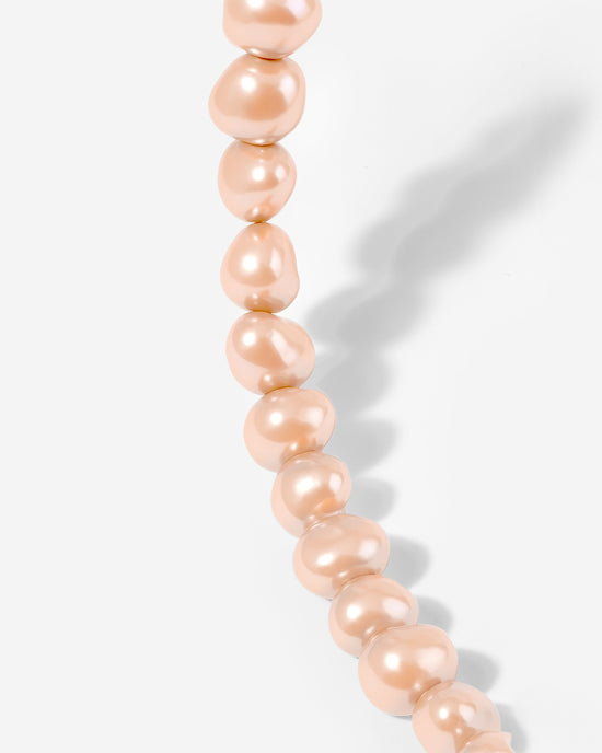 Dusty Rose Perlita Choker Oro