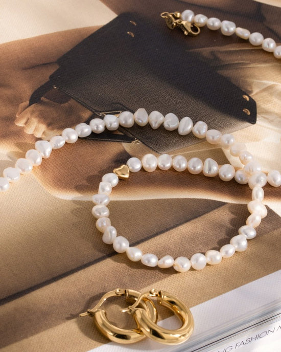 Retro Love Pearl Collana Argento