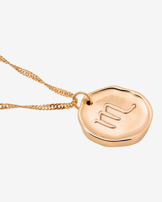 Zodiac Collana - Scorpione Oro Rosa