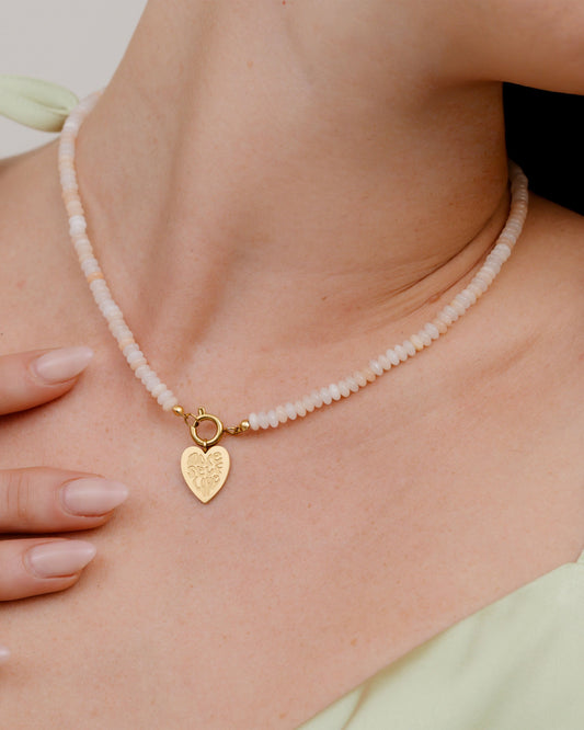 Blushstone Charm Collana Set