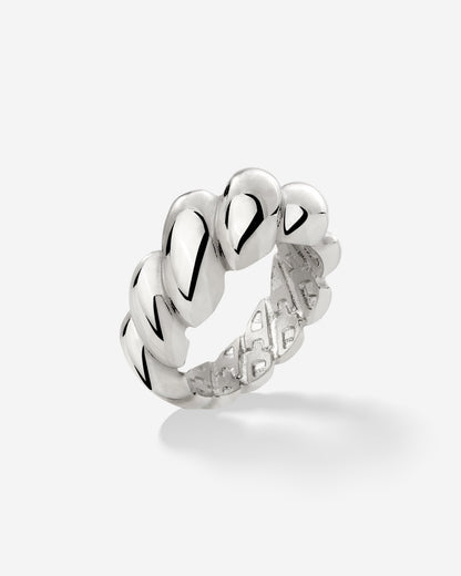 Bold Twist Anello Argento