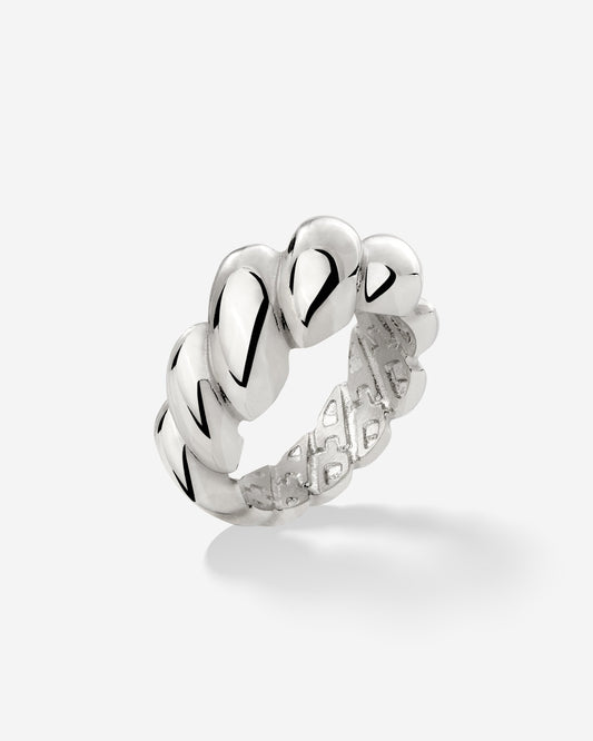 Bold Twist Anello Argento
