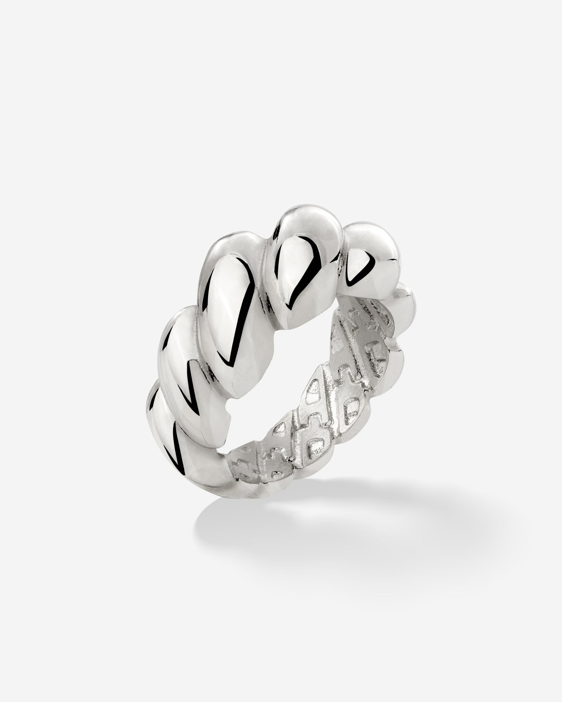 Bold Twist Anello Argento