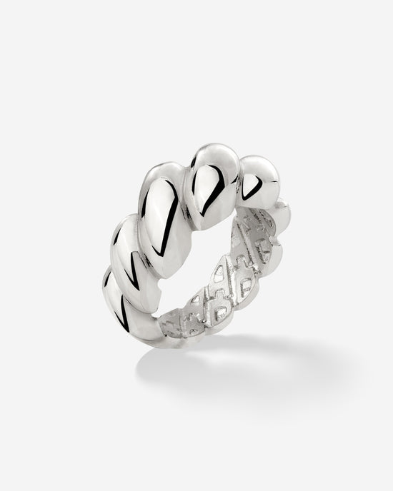 Bold Twist Anello Argento