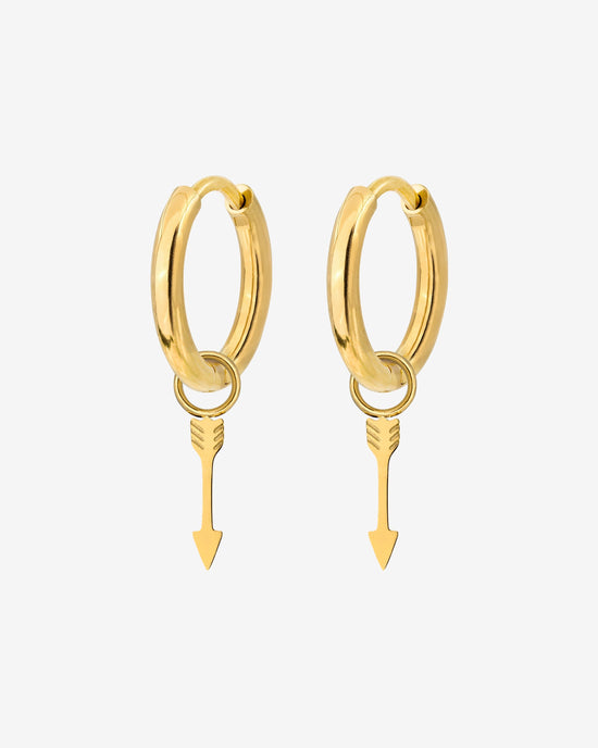 Cupid Arrow Hoopies Oro