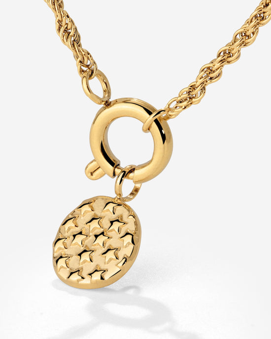 Starry Skies Rope Chain Collana Set Oro
