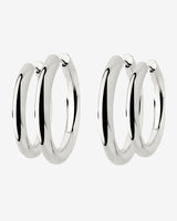Chunky Lover Hoop Set Large Argento