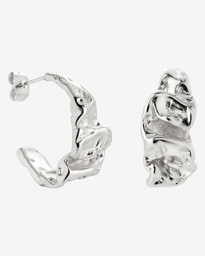 Crinkled Orecchini Argento