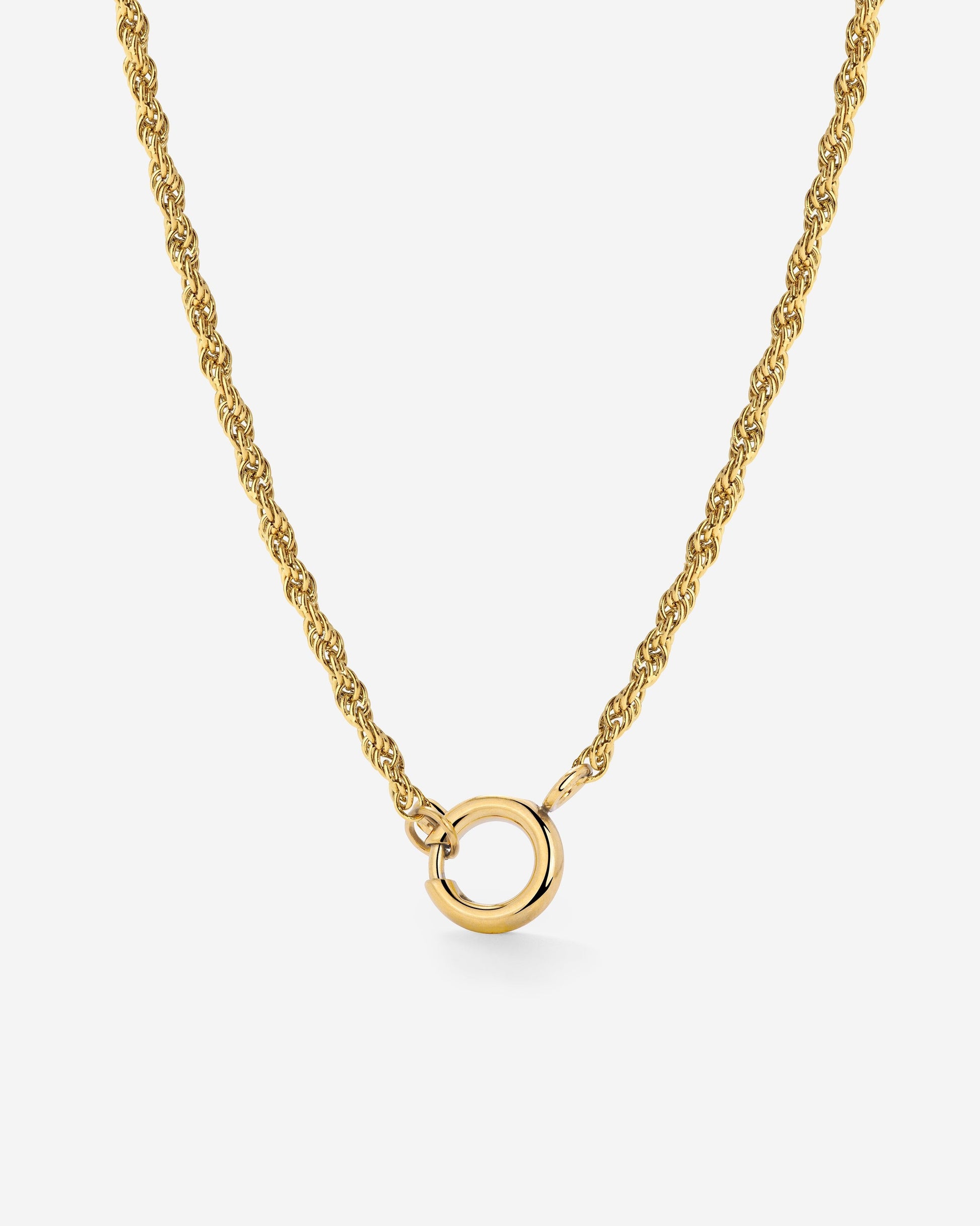 Rope Chain Charm Collana Oro